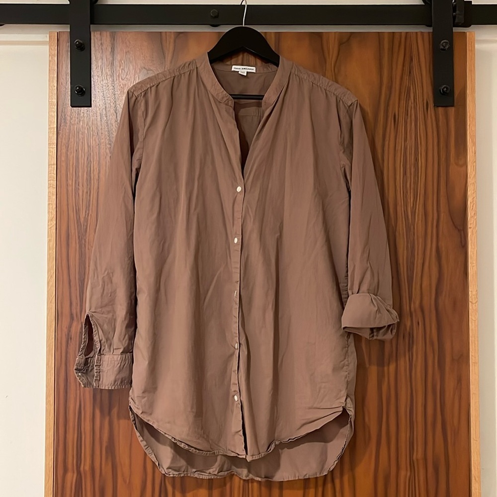 JAMES PERSE Neutral Oversized Button Down